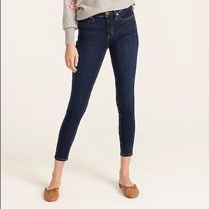 J Crew Dark Wash 9” Toothpick Jeans